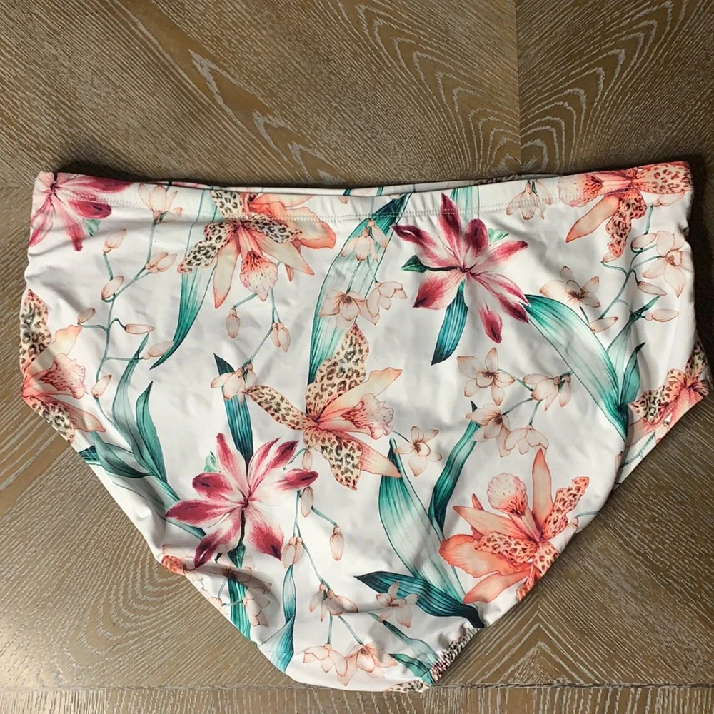 LA BLANCA Plus Size High Waist Bikini Bottoms 22W